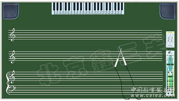 五线谱电教板ZN-Y5-北京鑫三芙教学设备制造有